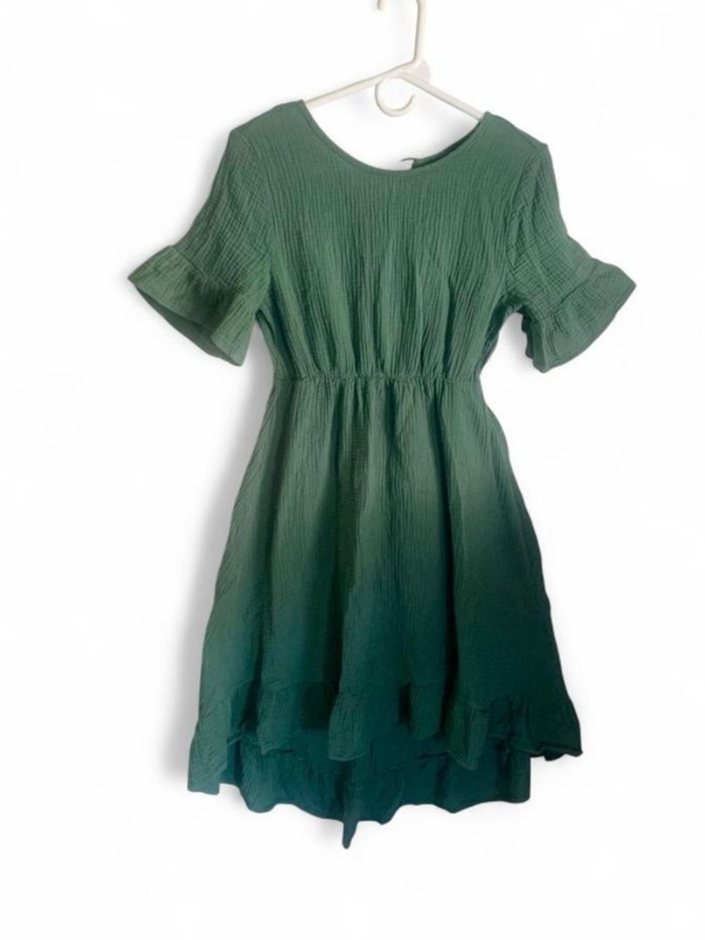 Emery midi Mulet  dress short ruffles sleeve hem size S